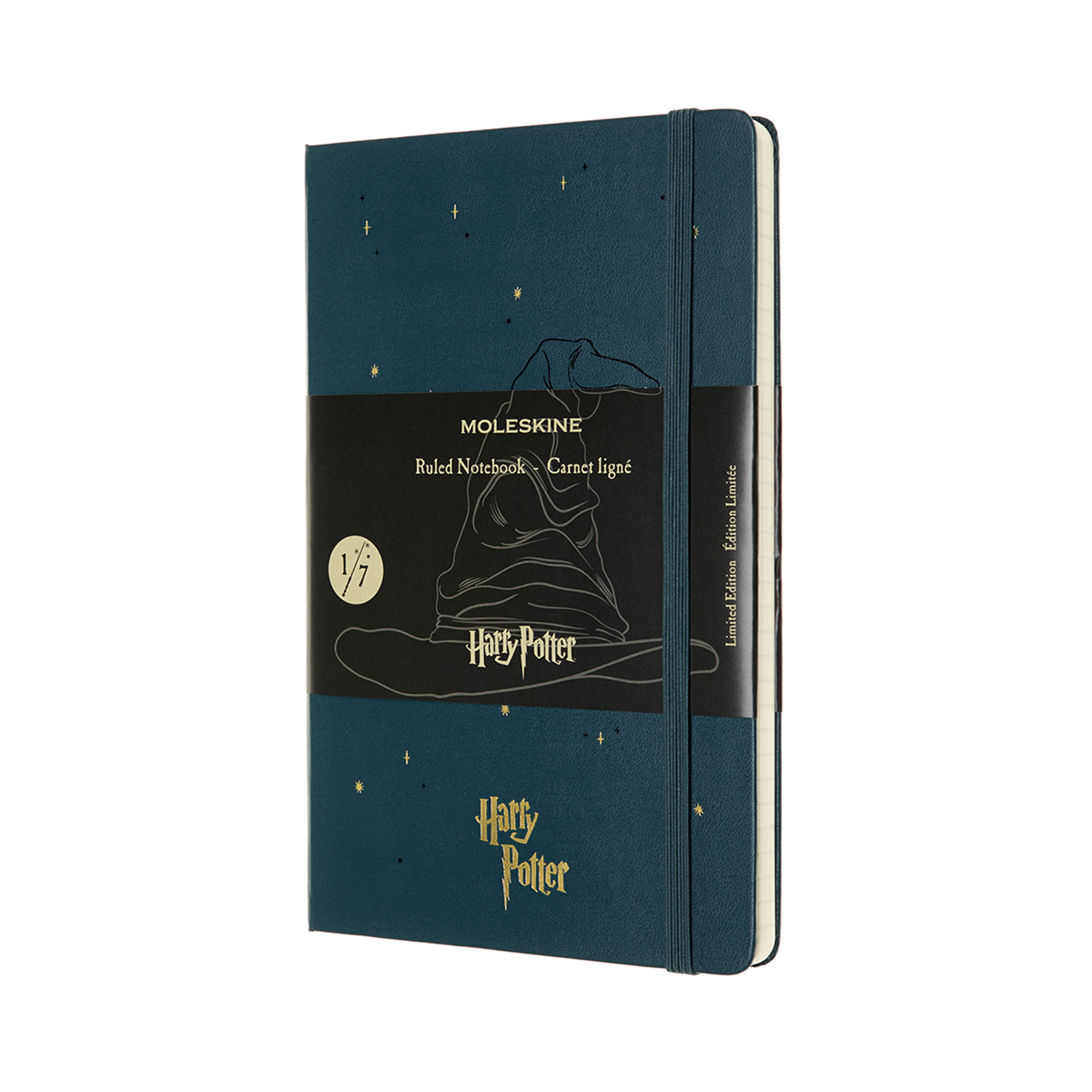 картинка Записная книжка Moleskine Harry Potter Hogwarts School ( в линейку), Large (13x21 см), темно-зеленая от магазина Молескинов