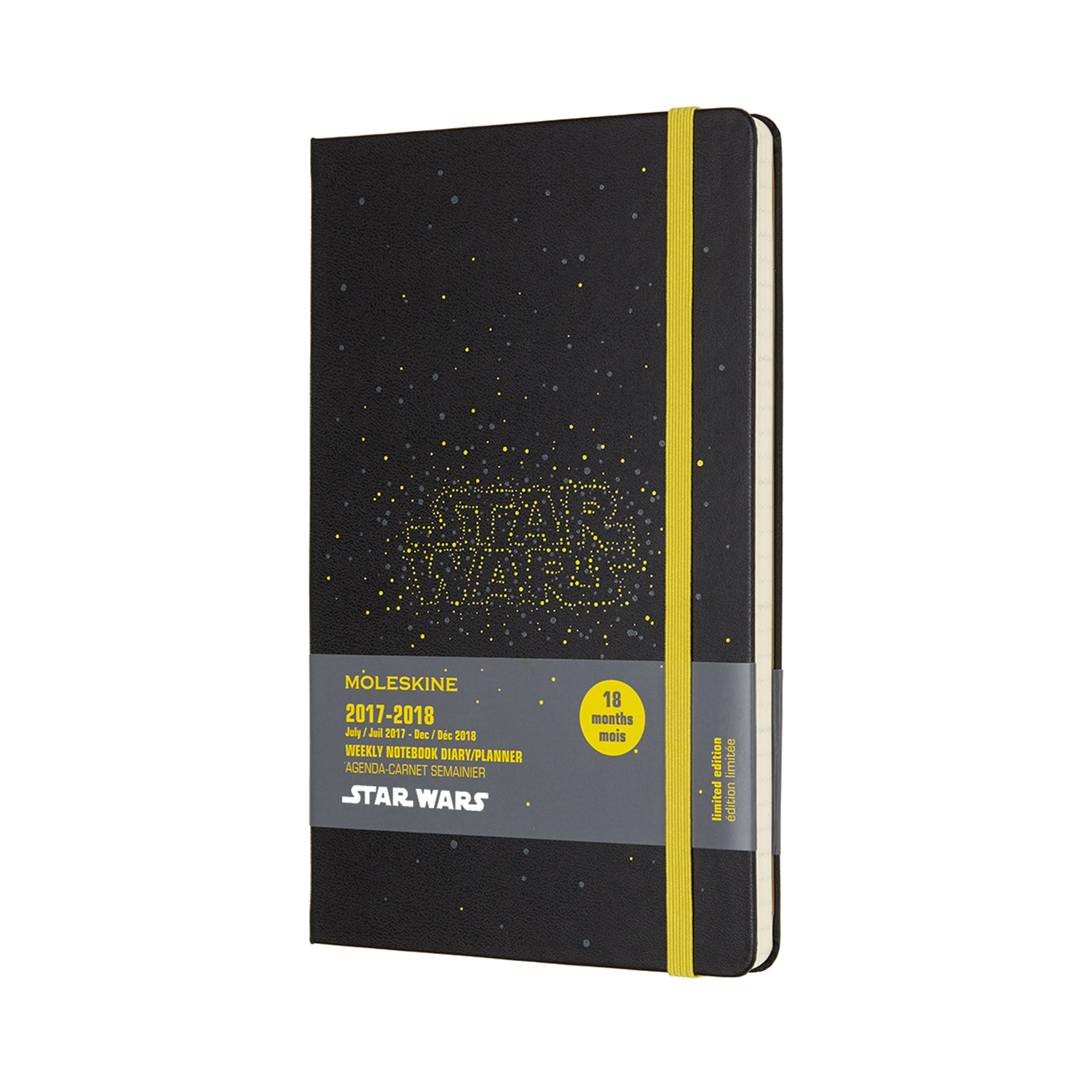 картинка Еженедельник Moleskine Star Wars (2017-2018), Pocket (9x14 см), черный от магазина Молескинов