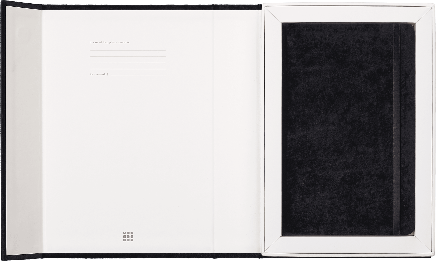 картинка Записная книжка Moleskine LIMITED EDITION VELVET, Large (13х21 см), в линию, черный, в подарочной коробке от магазина Молескинов