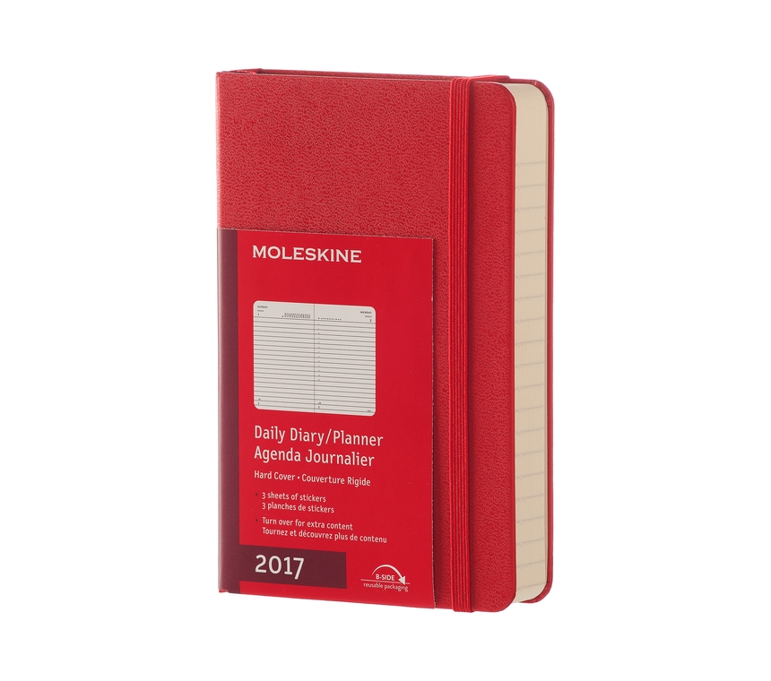 картинка Ежедневник Moleskine Classic (2017), Pocket (9x14см), красный от магазина Молескинов