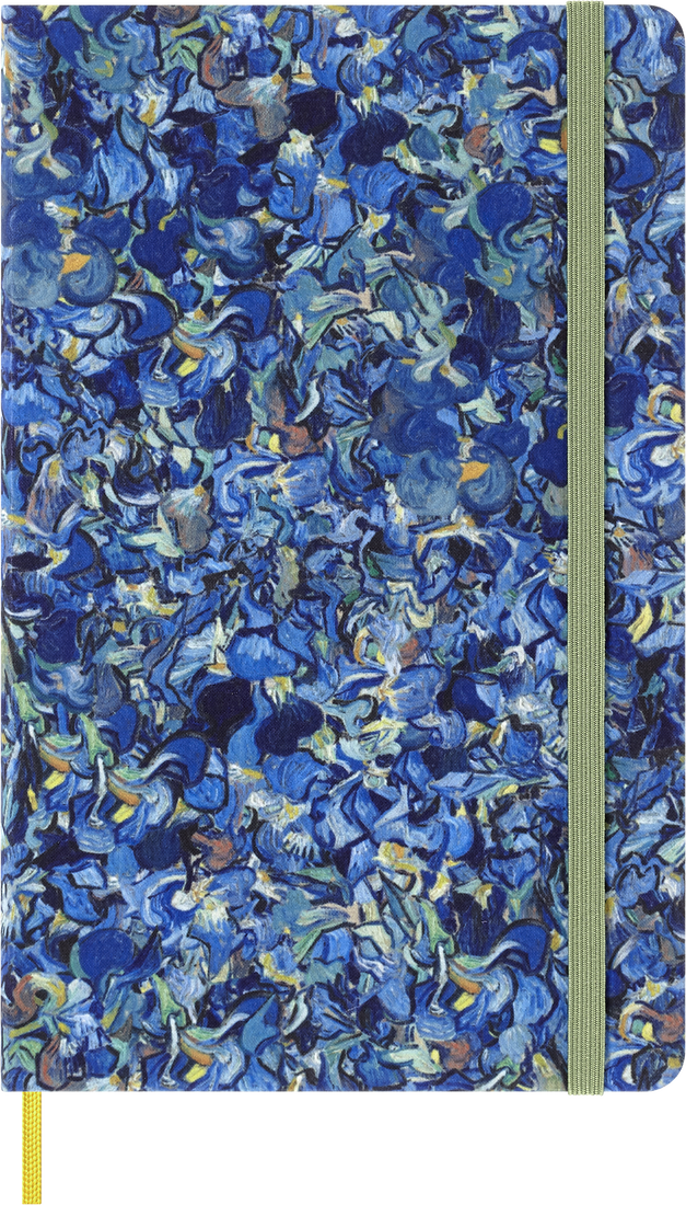 картинка Записная книжка Moleskine Limited Edition Van Gogh Museum, в линейку, Large (13x21см), синяя от магазина Молескинов