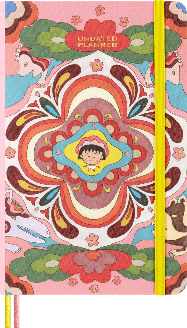 картинка Недатированный еженедельник Moleskine Limited Edition Asian Collection Momoko Sakura, Large (13x21см), розовый от магазина Молескинов