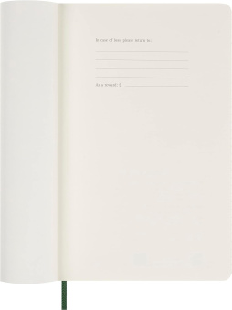 картинка Ежедневник Moleskine Classic Soft (мягкая обложка), 2024, Large (13x21 см), зеленый от магазина Молескинов