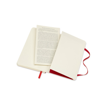 картинка Записная книжка Moleskine Classic Soft (нелинованная), Pocket (9x14см), алый красный от магазина Молескинов