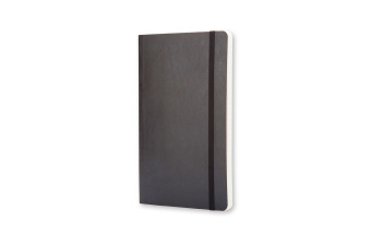 картинка Записная книжка Moleskine Classic Soft(мягкая обложка), в линейку, Large  (13х21 см), черная от магазина Молескинов