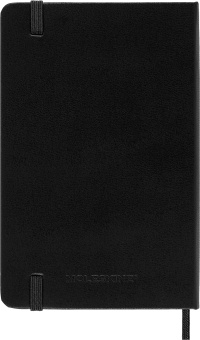 картинка Еженедельник Moleskine Classic 2024, горизонтальный блок, Pocket (9x14 см), черный от магазина Молескинов