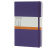 картинка Фиолетовая записная книжка Moleskine Classic (в линейку), Large с тиснением на обложке и в подарочной упаковке от магазина Молескинов
