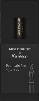 картинка Ручка перьевая Moleskine KAWECO, черная в подарочной упаковке от магазина Молескинов