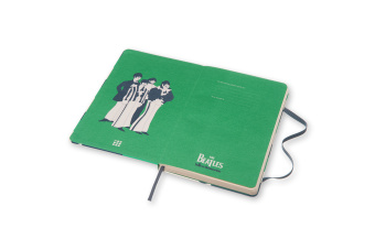 картинка Записная книжка Moleskine Beatles (в линейку), Large (13х21см), зеленый от магазина Молескинов