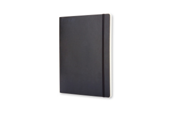 картинка Записная книжка Moleskine Classic Soft (мягкая обложка), нелинованная, XLarge (19х25 см), черная от магазина Молескинов