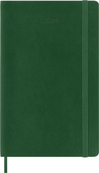 картинка Еженедельник Moleskine Classic Soft (мягкая обложка), 2024, Large (13x21 см), зеленый от магазина Молескинов