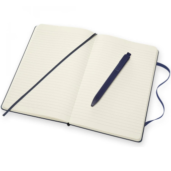 картинка Набор Moleskine (ручка GO и блокнот в линию), синий от магазина Молескинов