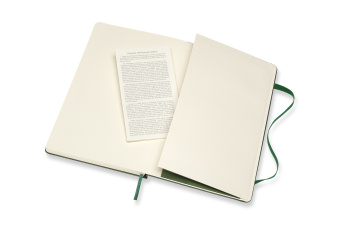 картинка Записная книжка Moleskine Classic (в линейку), Large (13х21 см), тёмно-зелёный от магазина Молескинов
