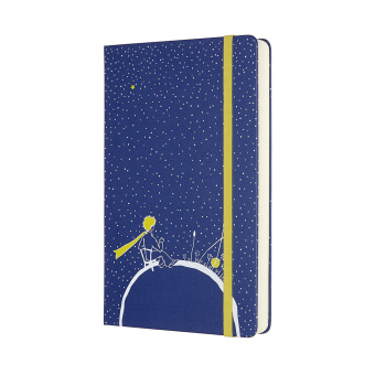 картинка Ежедневник Moleskine Le Petit Prince Planet (2020), Large (13x21 см), синий от магазина Молескинов