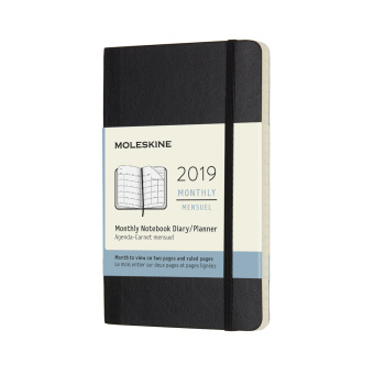 картинка Планинг Moleskine Classic Soft (2019), Pocket (9x14 см), черный от магазина Молескинов