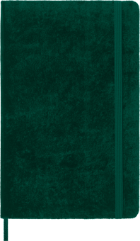 картинка Записная книжка Moleskine LIMITED EDITION VELVET, Large (13х21 см), в линию, зеленый, в подарочной коробке от магазина Молескинов