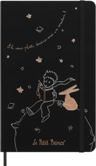 картинка Наб Moleskine Limited Edition Le Petit Prince зап книж в линей чер и недат еженед бел, Large 13x21см от магазина Молескинов