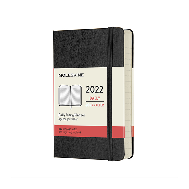 Ежедневник Moleskine Classic 2022, Pocket (9x14 см), черный