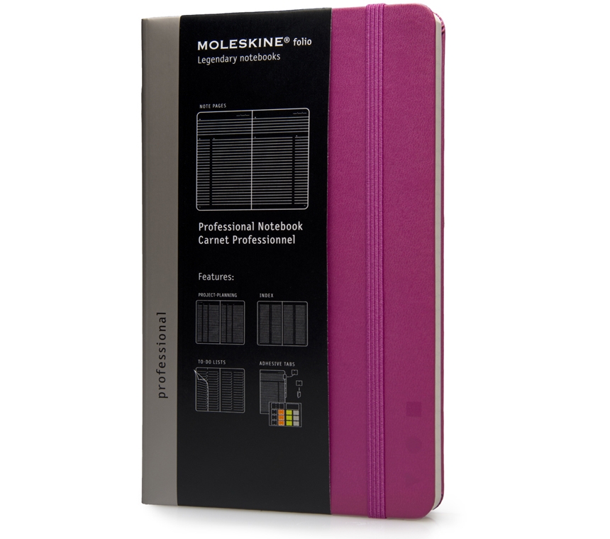 Записная книжка Moleskine Professional, Large (13х21см), розовый