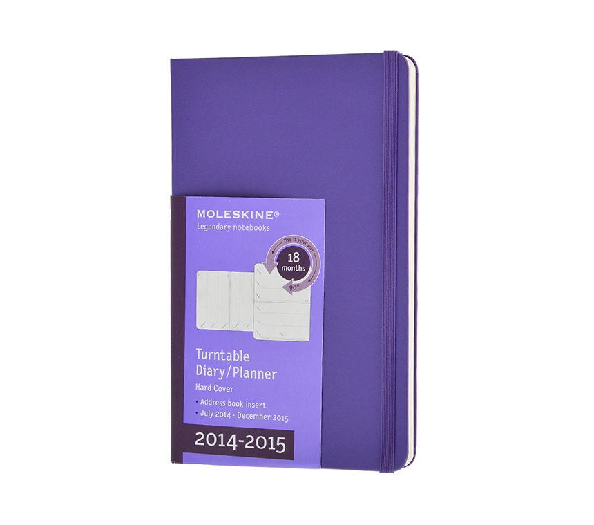 картинка Еженедельник Moleskine Classic (2014/2015), Large (13x21см), фиолетовый от магазина Молескинов