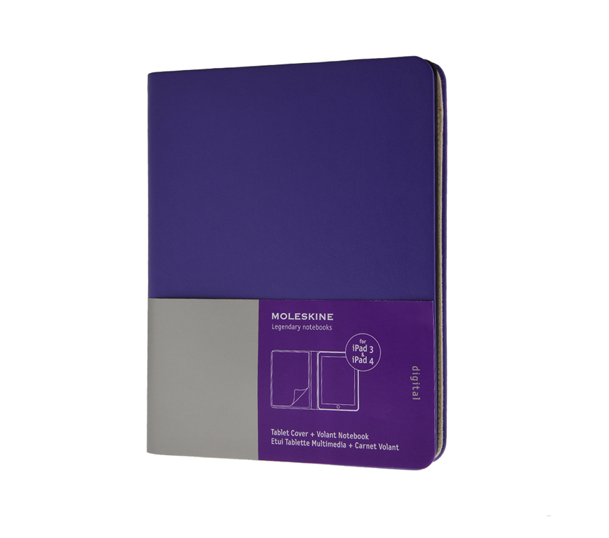 Чехол Moleskine Cover Slim для iPad 3&4, фиолетовый