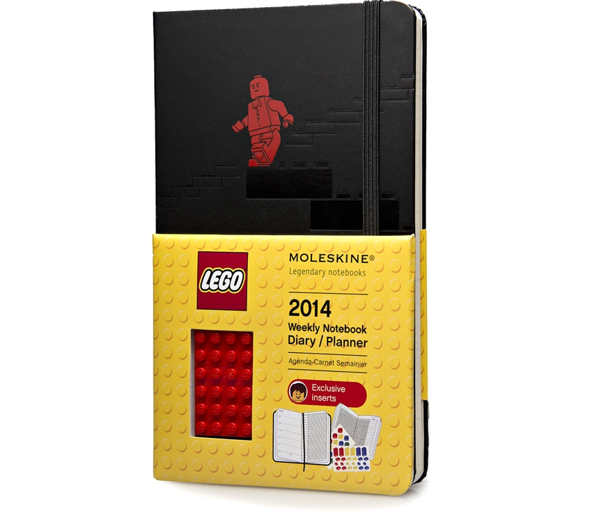 Еженедельник Moleskine  Lego (2014), Large (13х21см), черный