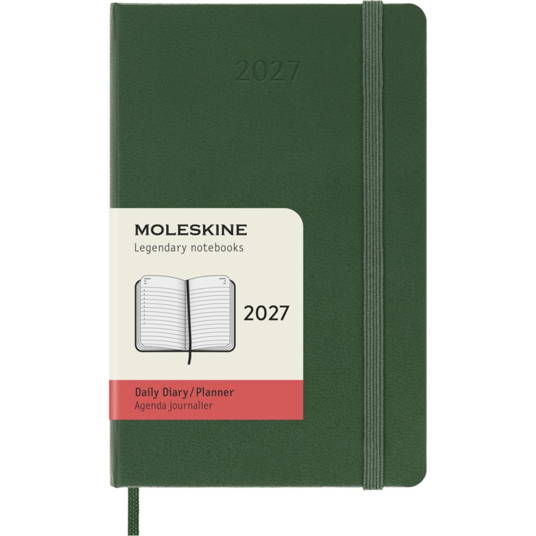 картинка Ежедневник Moleskine Classic, 2027, Pocket (9x14 см), зеленый от магазина Молескинов