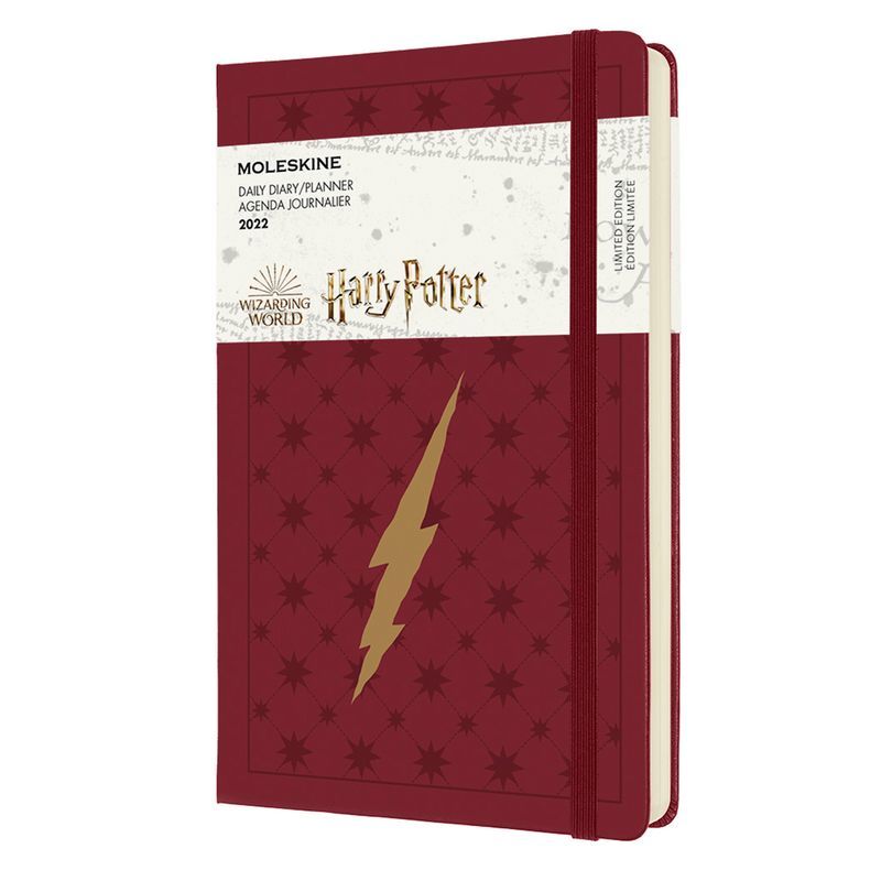 Ежедневник Moleskine Harry Potter (2022), Large (13x21 см), красный
