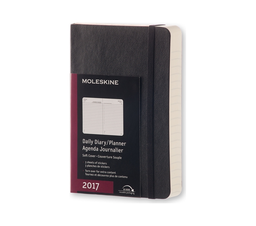 картинка Ежедневник Moleskine Classic Soft (2017), Pocket (9х14см), черный от магазина Молескинов