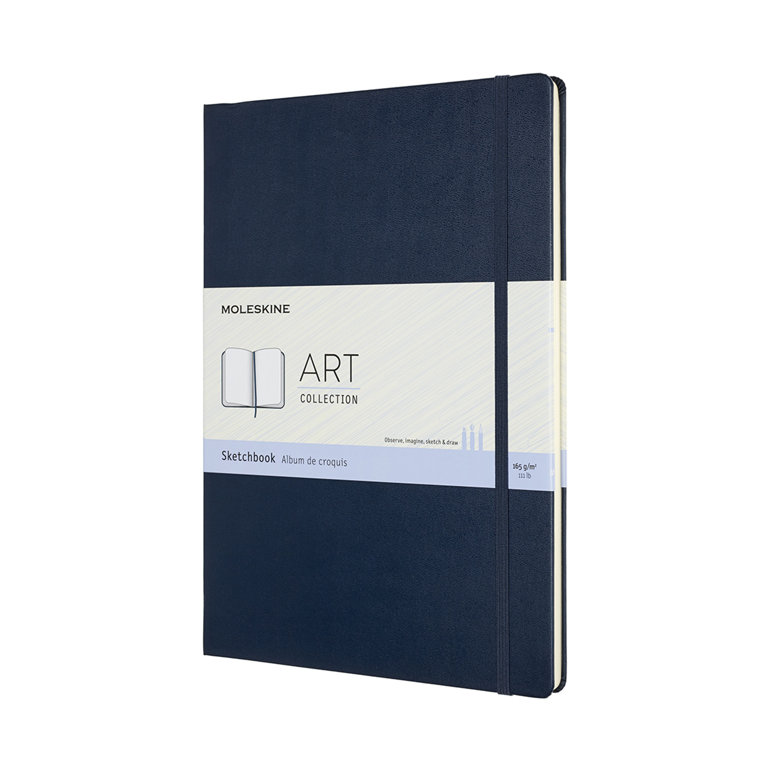 Записная книжка Moleskine Sketchbook (скетчбук для рисунков), А4, синяя