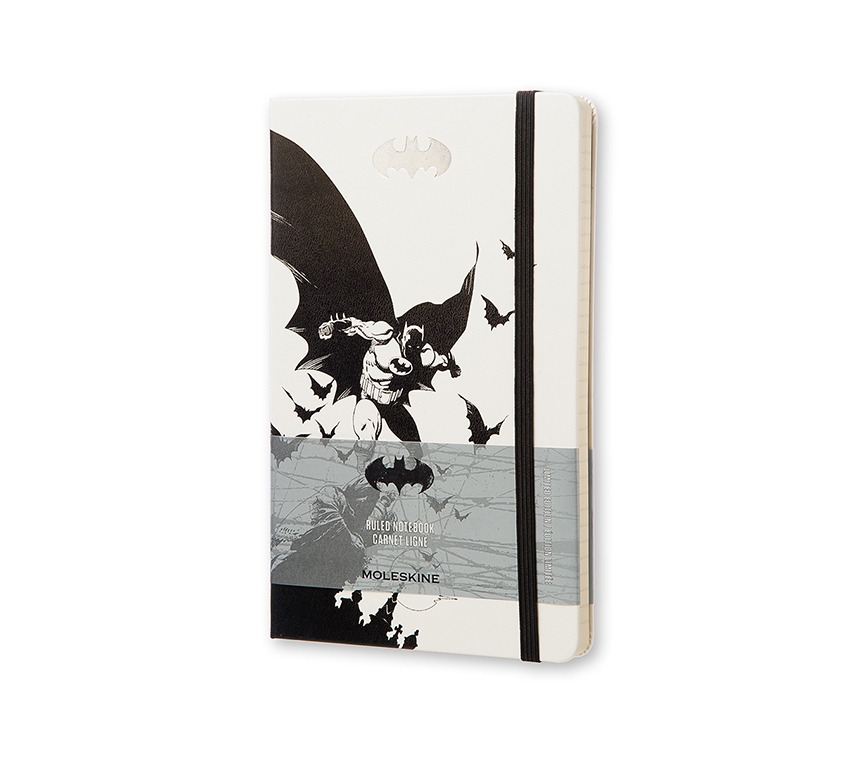 Записная книжка Moleskine Batman (в линейку), Large (13x21см), белая