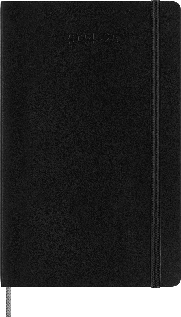 картинка Ежедневник Moleskine Classic Soft (мягкая обложка), (2024-2025), Large (13x21 см), черный от магазина Молескинов