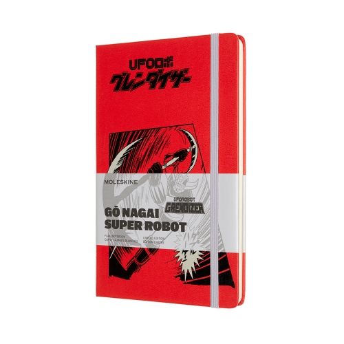 картинка Записная книжка Moleskine LIMITED EDITION UFO ROBOT GRENDIZ(нелинованная), ( Large 13x21 см) красная от магазина Молескинов