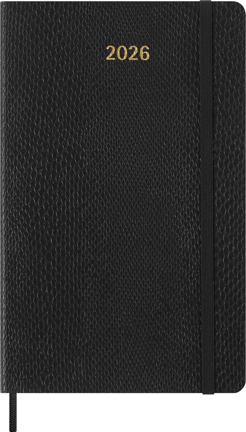 картинка Еженедельник Moleskine PRECIOUS & ETHICAL Mamba (2026), Large (13x21), мягкая обложка, черный от магазина Молескинов