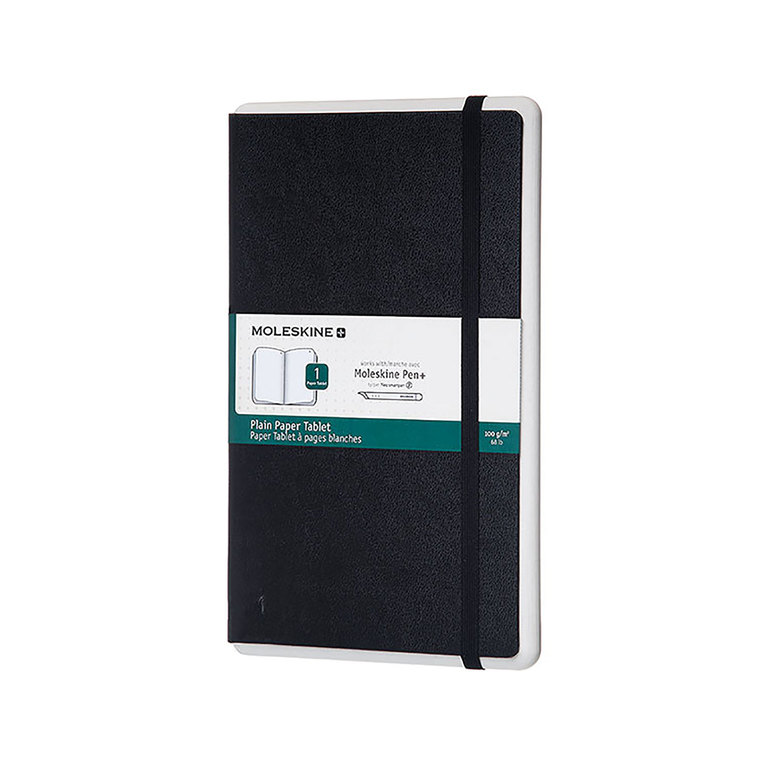Записная книжка Moleskine Smart Paper Tablet (нелинованная), Large (13x21см), черная