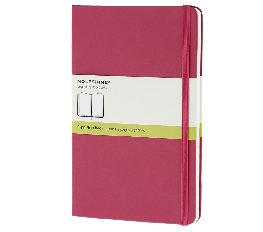 Записная книжка Moleskine Classic (нелинованная), Large (13х21см), розовая