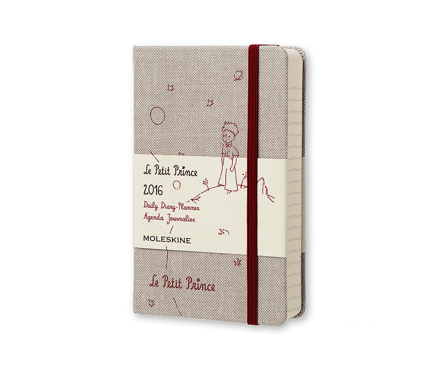 Ежедневник Moleskine Le Petit Prince (2016), Pocket (9x14см), серый
