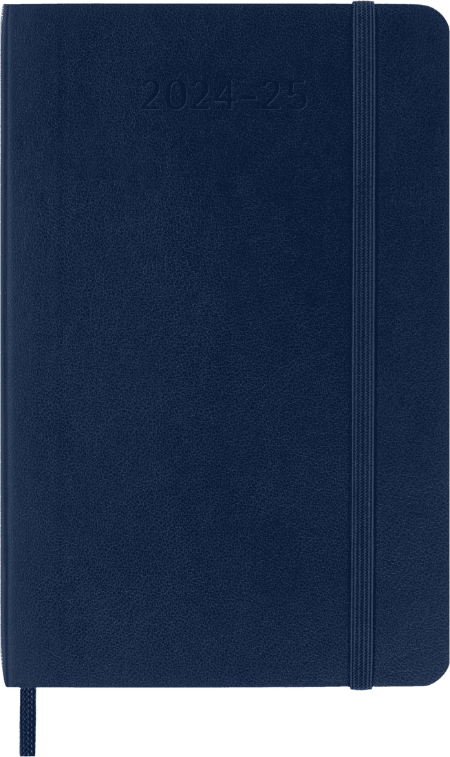 картинка Еженедельник Moleskine Classic Soft (мягкая обложка), (2024-2025), Pocket (9x14 см), синий от магазина Молескинов