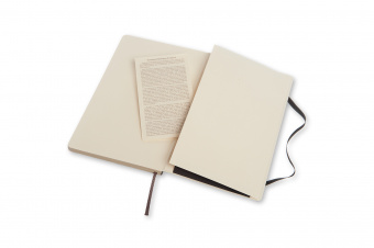картинка Записная книжка Moleskine Classic Soft(мягкая обложка), в точку, Large (13х21см), черная B2B от магазина Молескинов