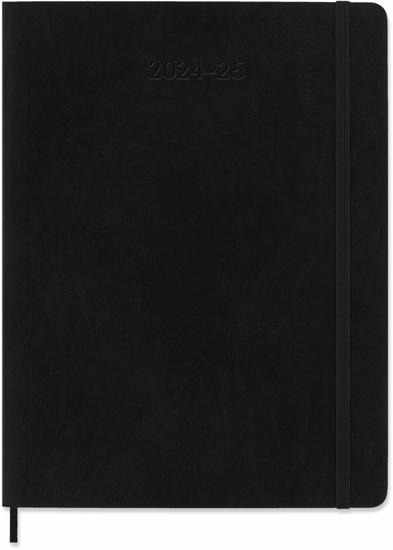 картинка Еженедельник Moleskine Classic Soft (мягкая обложка), (2024-2025), XLarge (19x25 см), черный от магазина Молескинов