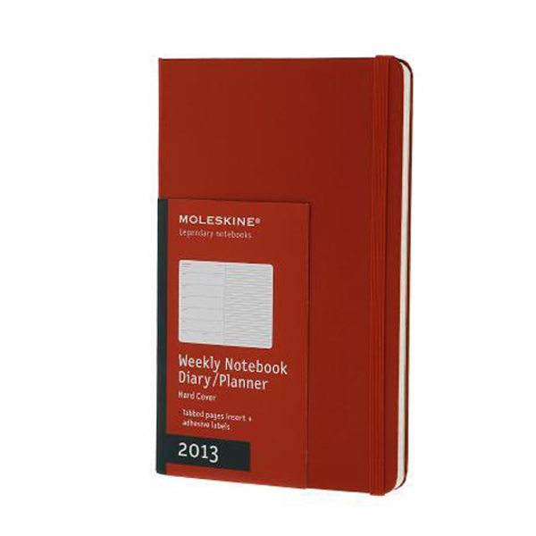 Еженедельник Moleskine Classic (2013), Pocket (9х14см), красный