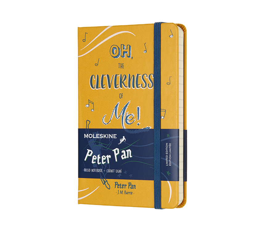 картинка Записная книжка Moleskine Peter Pan - Peter (в линейку), Pocket (9х14см), желтая от магазина Молескинов