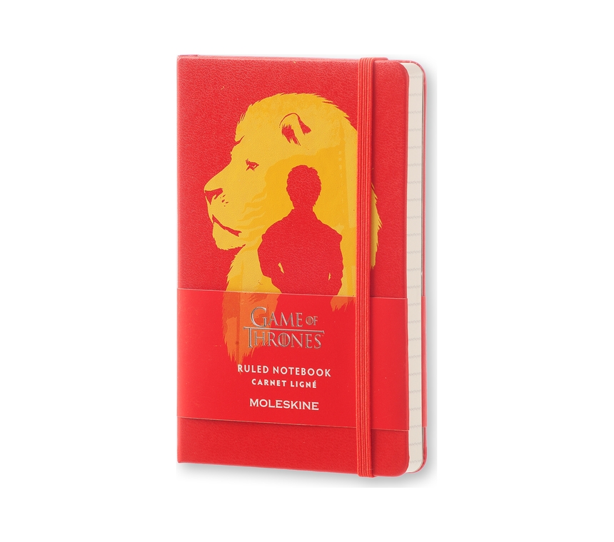 картинка Записная книжка Moleskine Game of Thrones (в линейку), Pocket (9x14см), красная от магазина Молескинов