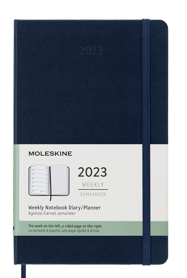 Еженедельник Moleskine Classic 2023, Large (13x21 см), синий
