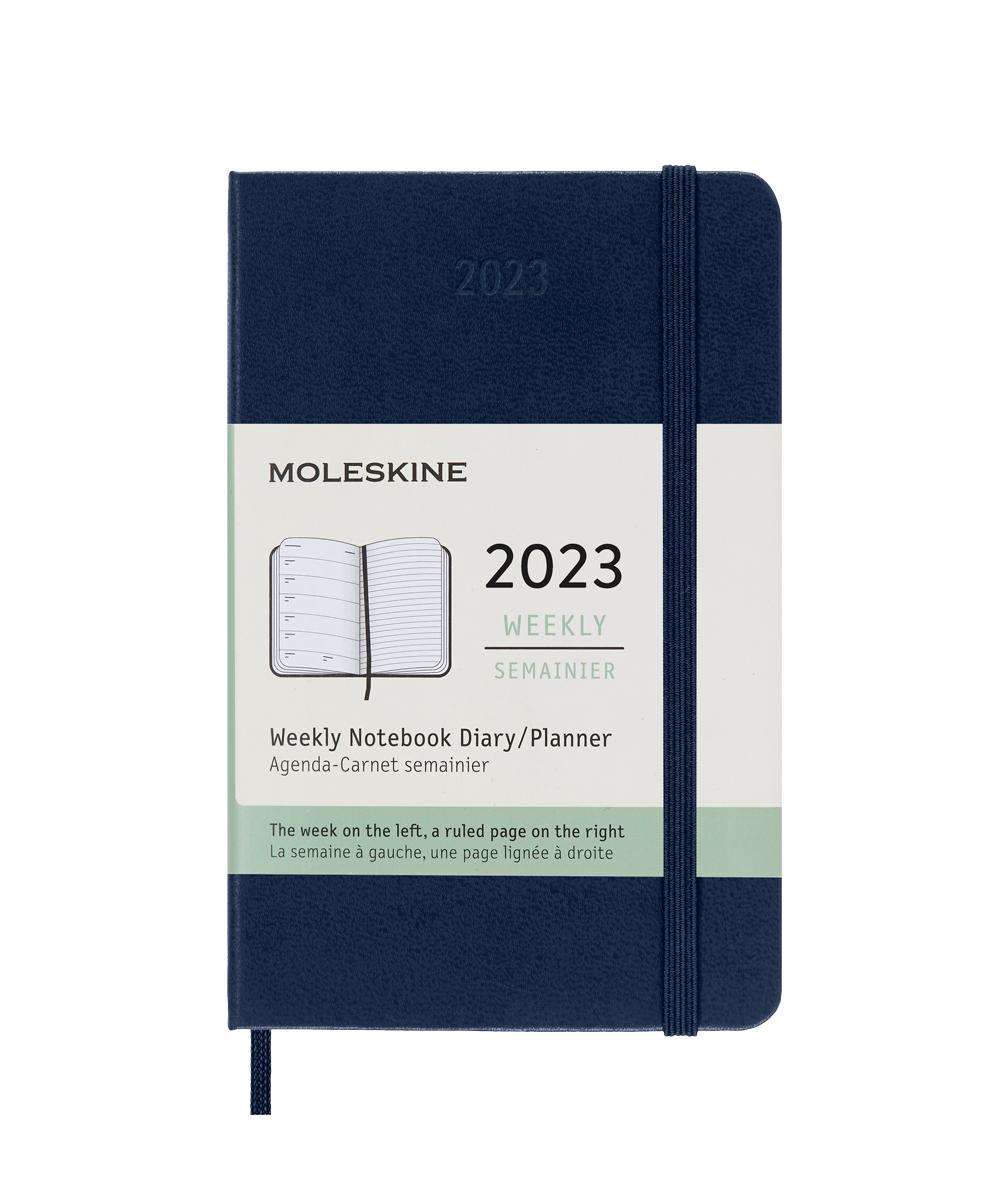 Еженедельник Moleskine Classic 2023, Pocket (9x14 см), синий