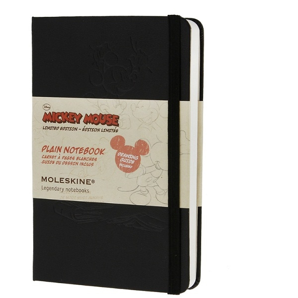 Записная книжка Moleskine Disney (нелинованная), Pocket (9x14см), черный