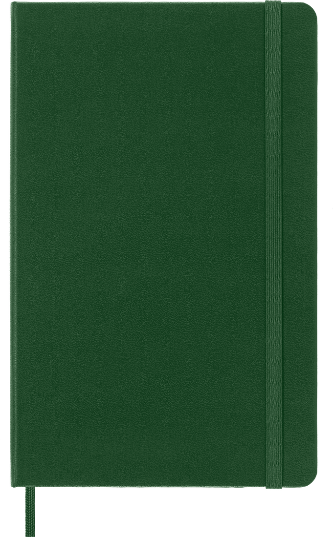 картинка Записная книжка Moleskine Classic (в клетку), Large (13х21см), твердая обложка, зеленая от магазина Молескинов