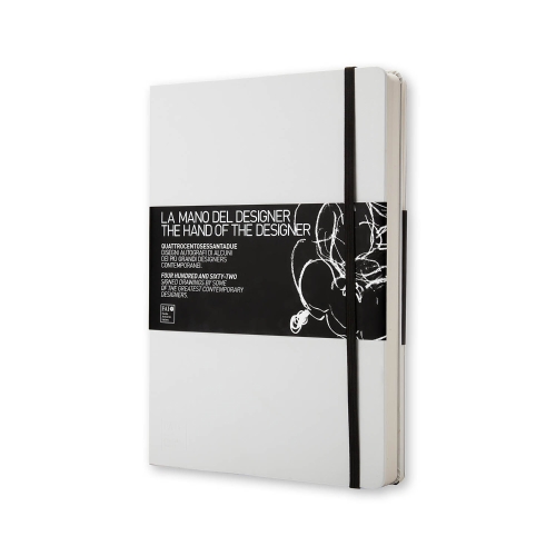 Книга Moleskine,"Рука дизайнера", (21х30см), белая, в твердой обложке