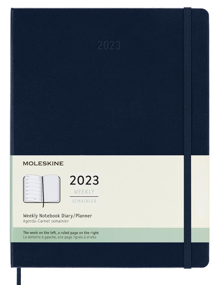 Еженедельник Moleskine Classic 2023, XLarge (19x25 см), синий