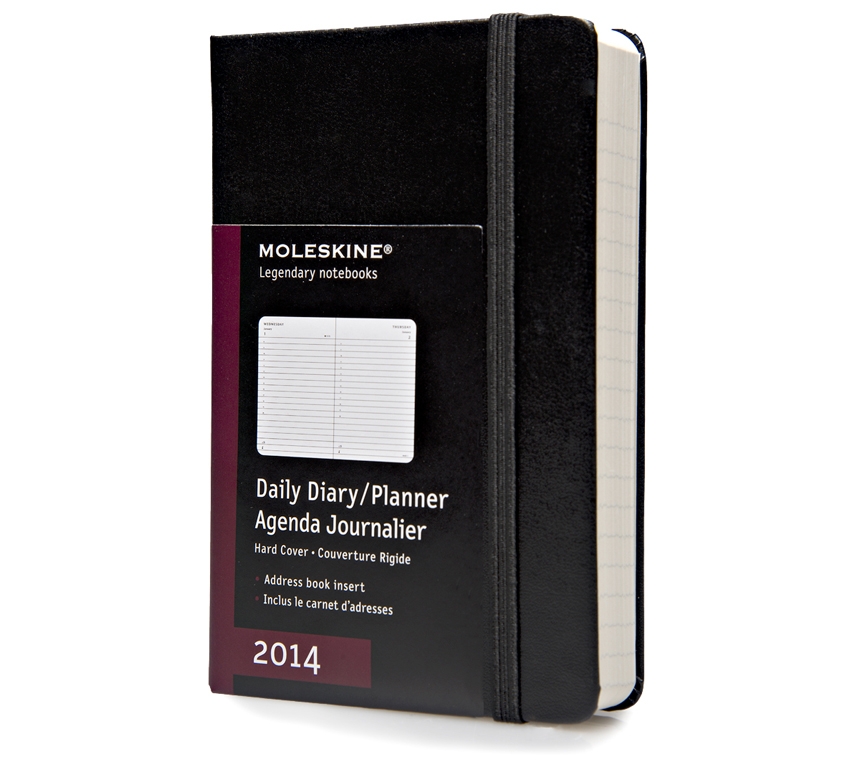 Ежедневник Moleskine Classic (2014), Pocket (9x14см), черный